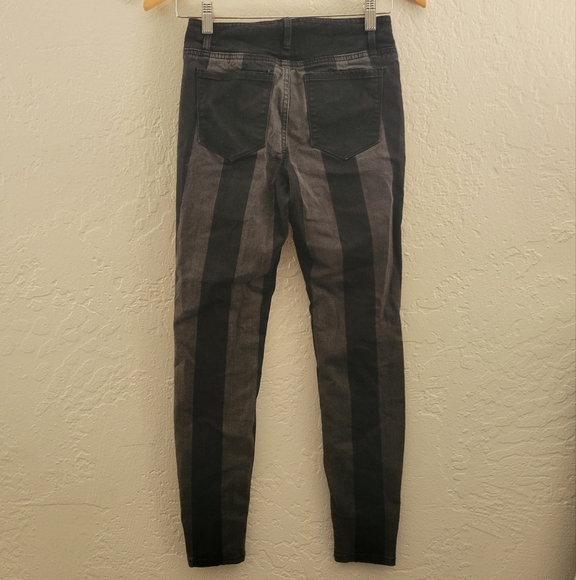 Blue Revival Striped Waist Tie Jean Size 24 - Picture 2 of 9